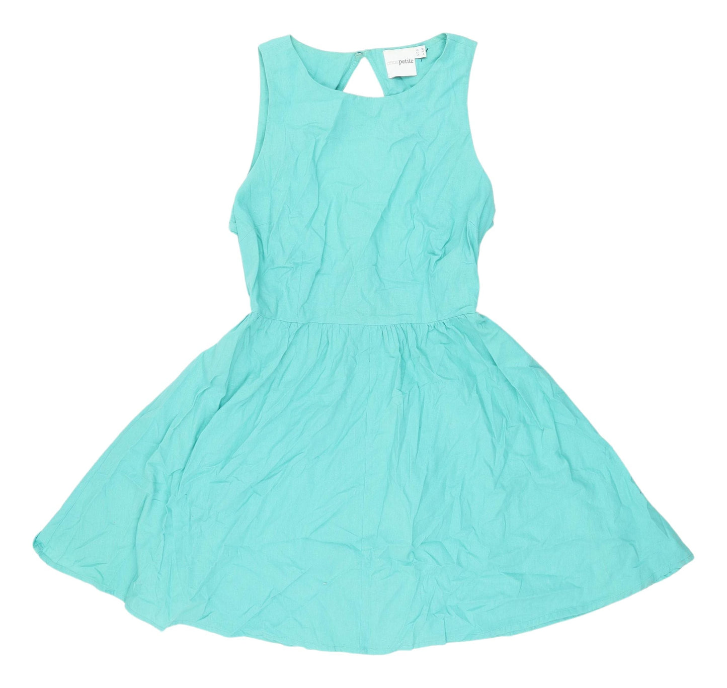 ASOS Petite Women's Green Skater Dress Size 10