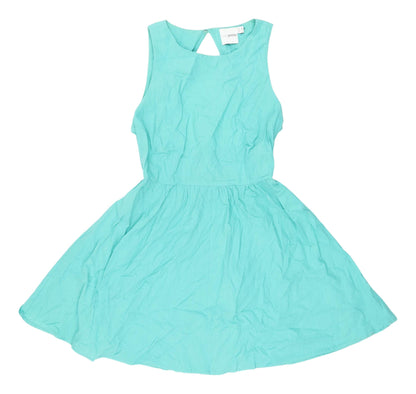 ASOS Petite Women's Green Skater Dress Size 10