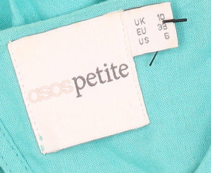 ASOS Petite Women's Green Skater Dress Size 10