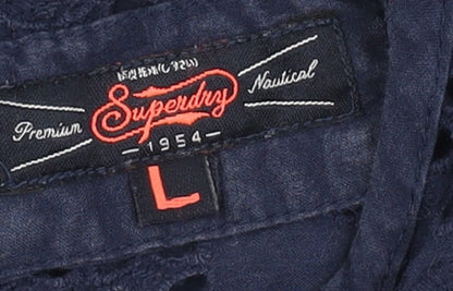 Womens UK Size L Superdry Blue  Tank