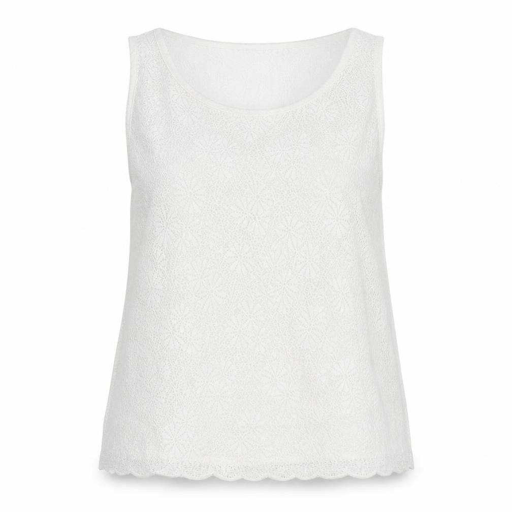 Womens UK Size 8 Topshop White Camisole Tank