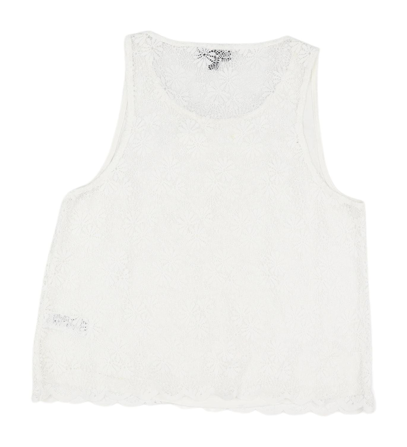 Womens UK Size 8 Topshop White Camisole Tank