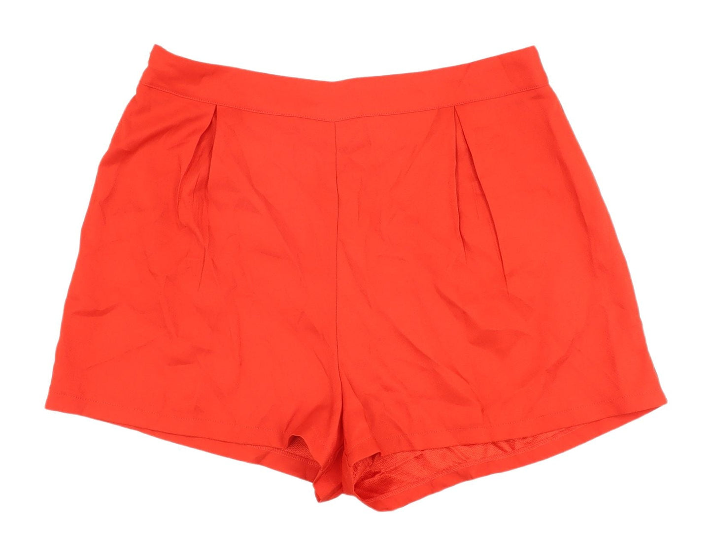 PrettyLittleThing Women's Red Chino Shorts Size 12
