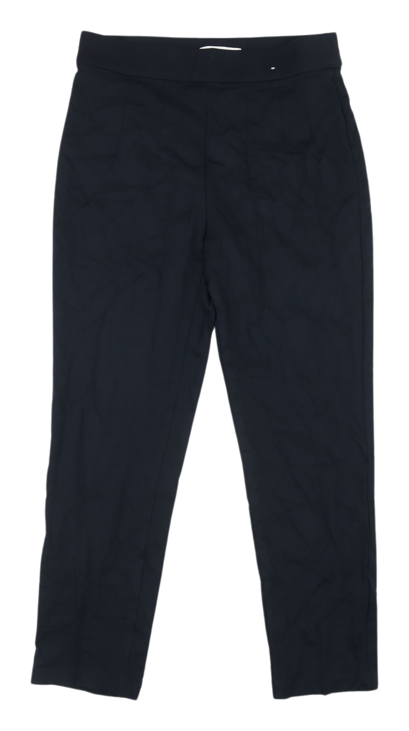 Womens UK Size 10 Marks and Spencer Regular Fit Dress Pants Blue Trousers