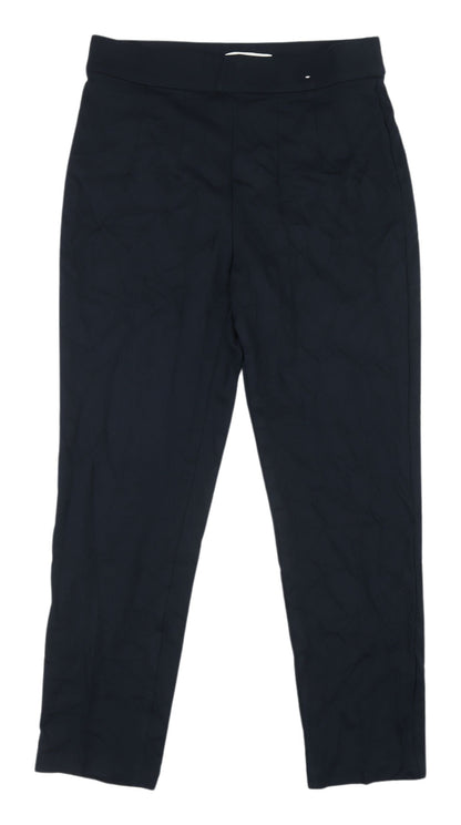Womens UK Size 10 Marks and Spencer Regular Fit Dress Pants Blue Trousers