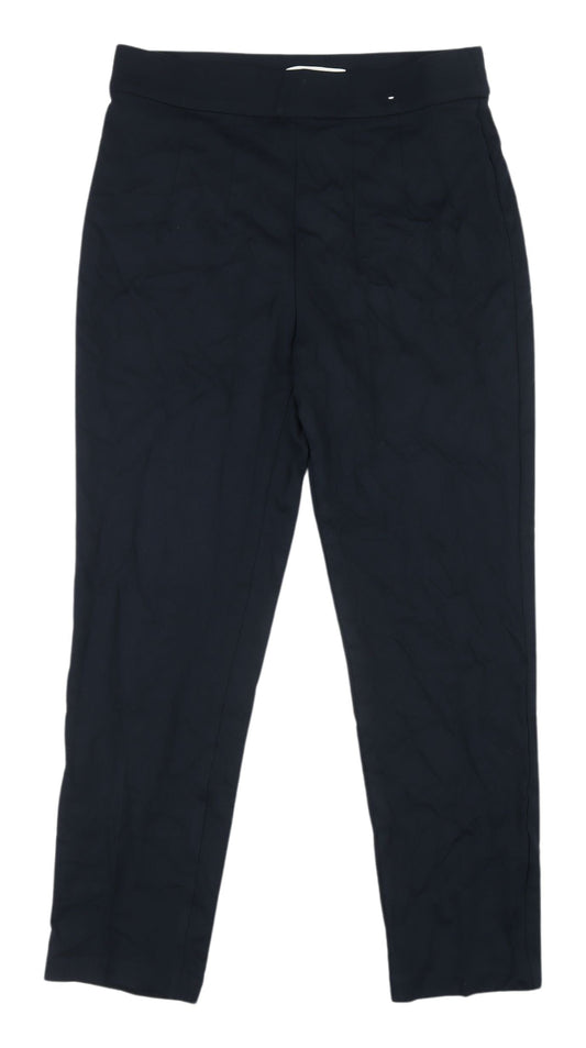 Womens UK Size 10 Marks and Spencer Regular Fit Dress Pants Blue Trousers