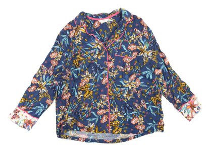 Marks and Spencer Women's Blue Floral Suit Top, Size 12