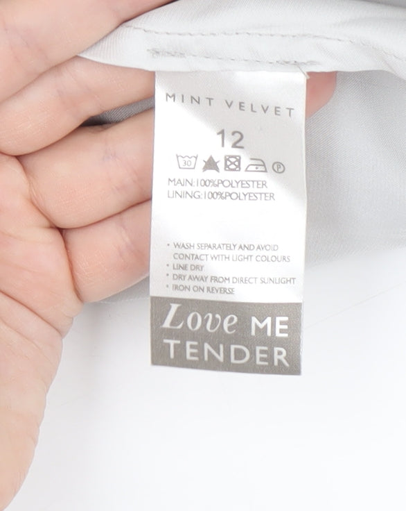 Mint Velvet Women's Grey A-Line Dress Size 12