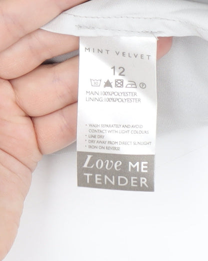 Mint Velvet Women's Grey A-Line Dress Size 12