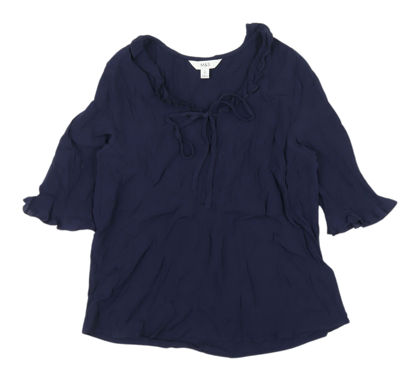 Womens UK Size 8 Marks and Spencer Blue  Blouse