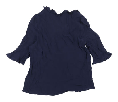 Womens UK Size 8 Marks and Spencer Blue  Blouse
