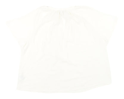 Womens UK Size 12 H&M White Basic Blouse