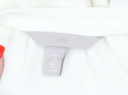 Womens UK Size 12 H&M White Basic Blouse