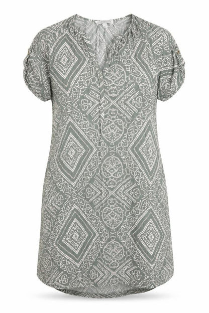 Apricot Women's Grey Geometric Shift Dress Size 12