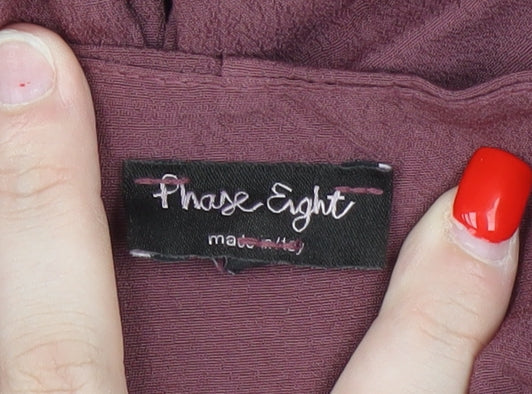 Womens UK Size M Phase Eight Purple Tunic Blouse