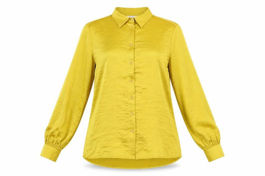 Womens UK Size 8 Per Una Yellow  Button-Up