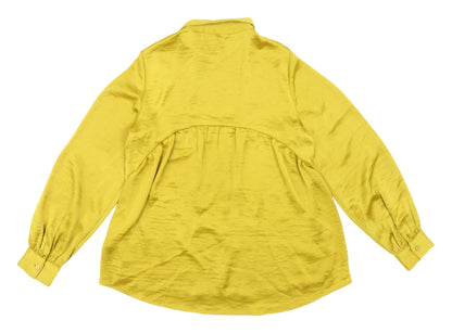 Womens UK Size 8 Per Una Yellow  Button-Up