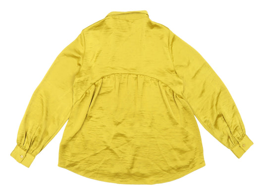 Womens UK Size 8 Per Una Yellow  Button-Up