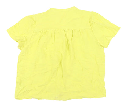 Womens UK Size 14 Marks and Spencer Yellow  Blouse