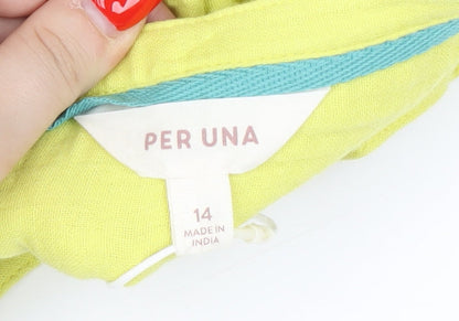 Womens UK Size 14 Marks and Spencer Yellow  Blouse