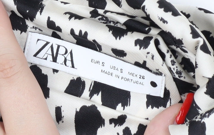 Womens UK Size S Zara White Basic Blouse