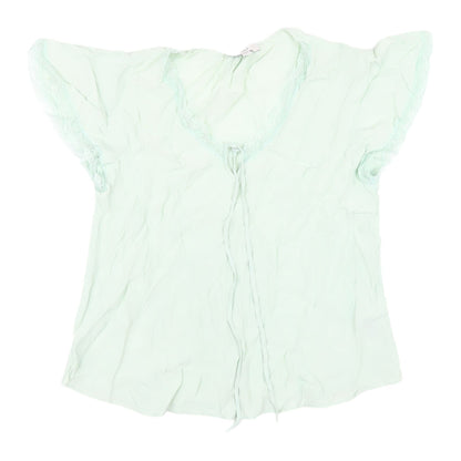 Womens UK Size 8 Marks and Spencer Green  Blouse