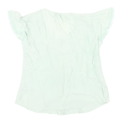 Womens UK Size 8 Marks and Spencer Green  Blouse