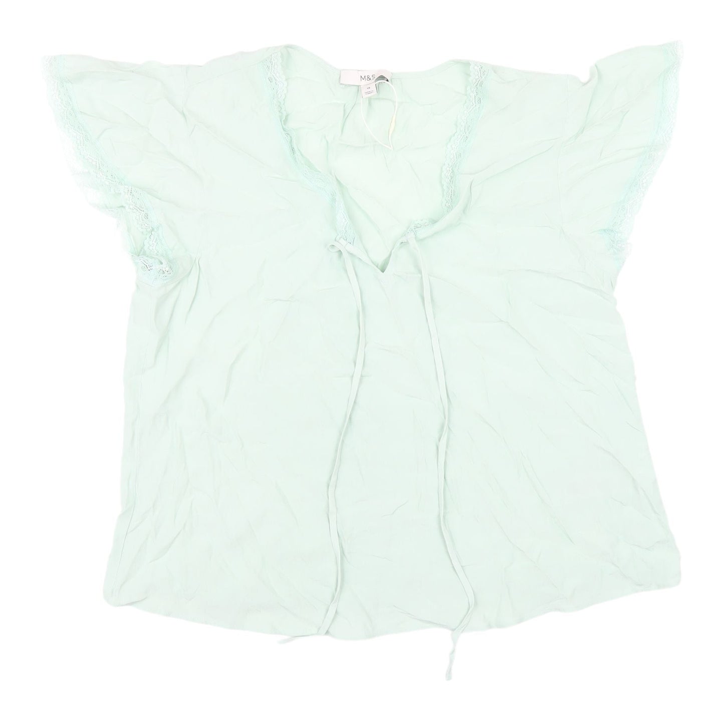 Womens UK Size 12 Marks and Spencer Green  Blouse