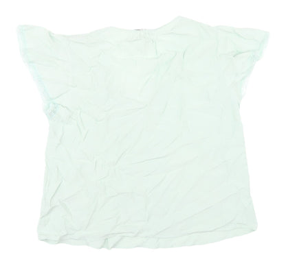 Womens UK Size 12 Marks and Spencer Green  Blouse