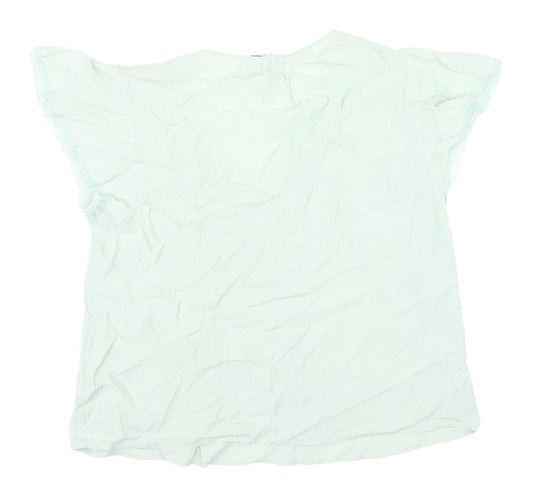 Womens UK Size 12 Marks and Spencer Green  Blouse