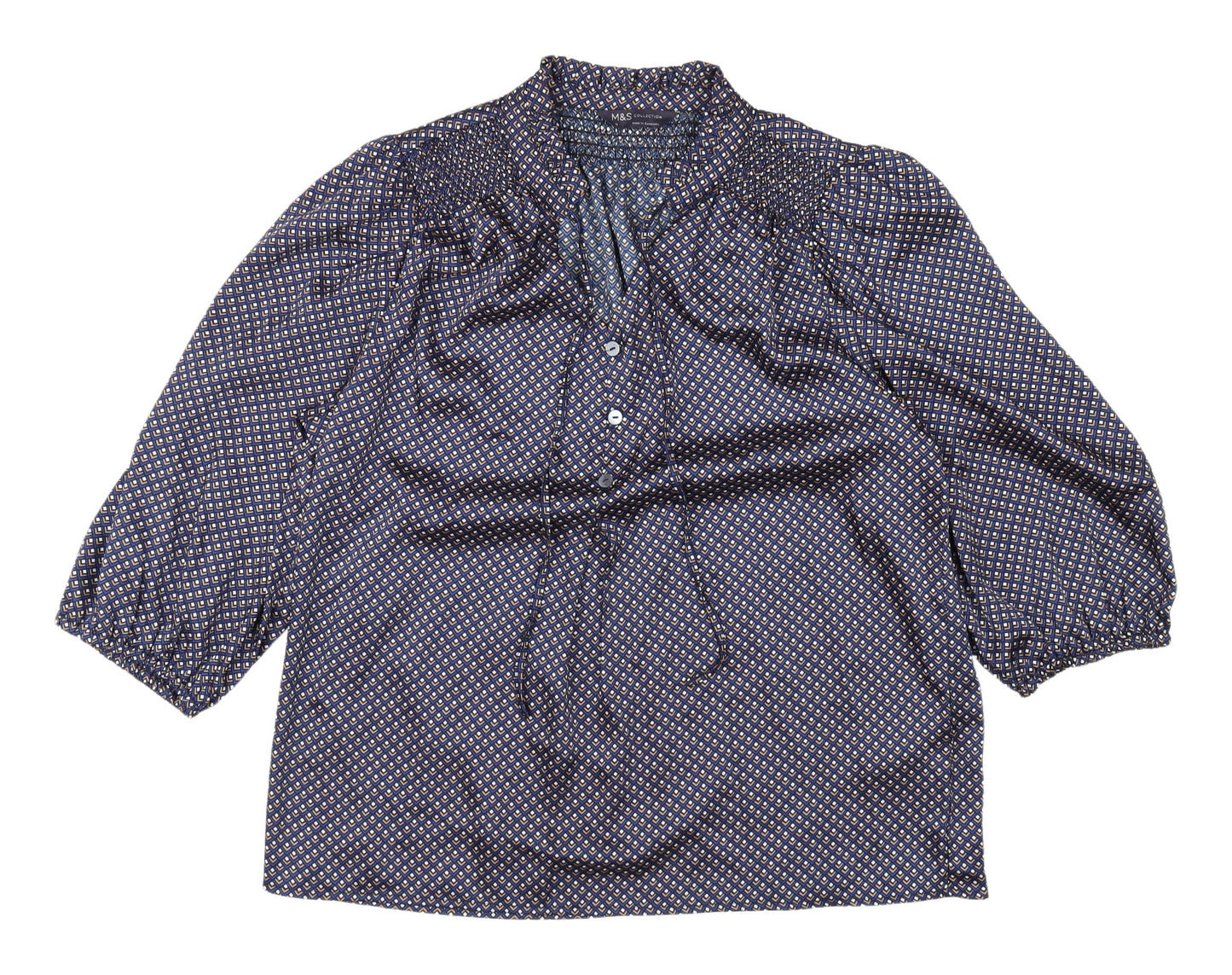 Womens UK Size 12 Marks and Spencer Multicoloured Tunic Blouse