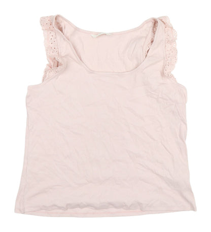 Womens UK Size XL Marks and Spencer Pink Basic Tank