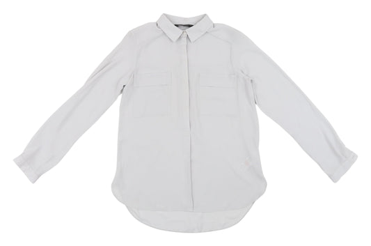 Dorothy Perkins Women's White Button-Up Shirt UK 6