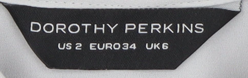 Dorothy Perkins Women's White Button-Up Shirt UK 6