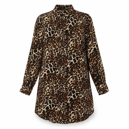Polo Login Women's Leopard Print Shirt Dress