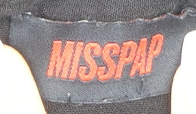 Womens UK Size 12 Misspap Black  Button-Up