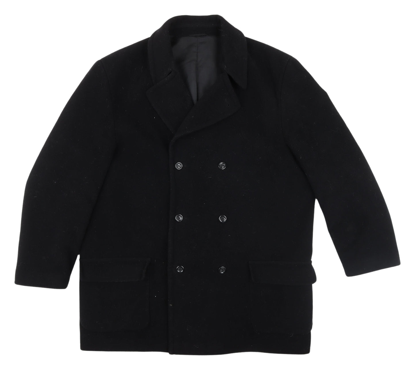 Unisex Adults UK Size 32 Canda Black Pea Coat