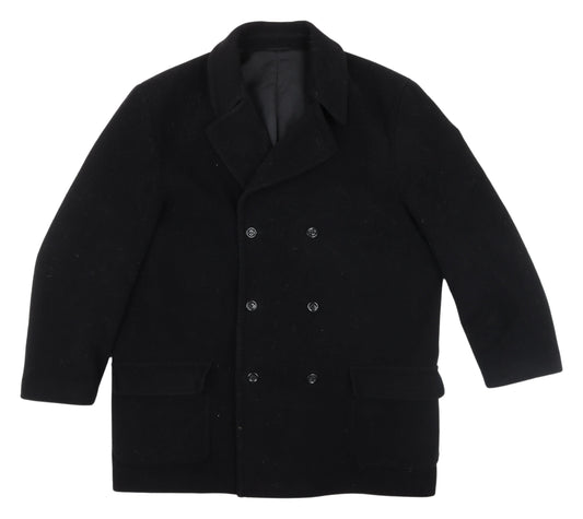 Unisex Adults UK Size 32 Canda Black Pea Coat