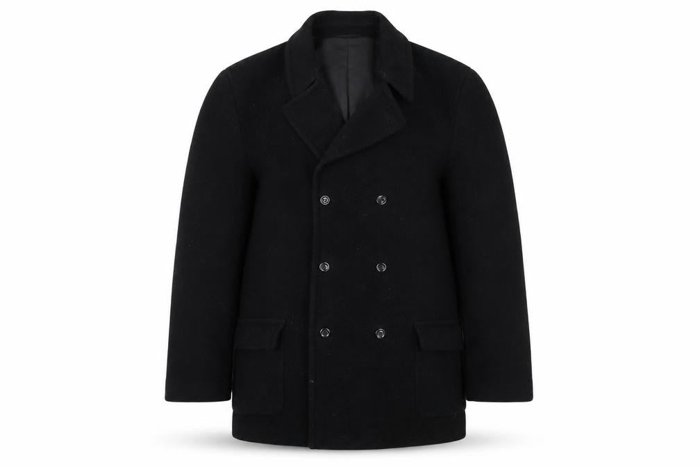 Unisex Adults UK Size 32 Canda Black Pea Coat