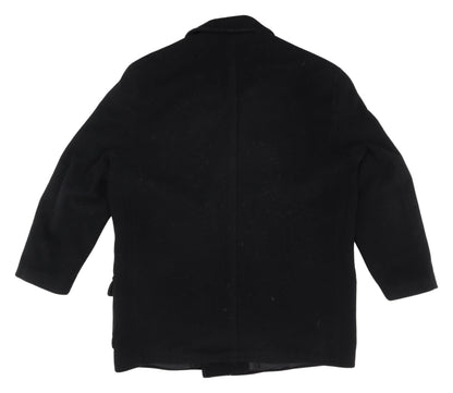 Unisex Adults UK Size 32 Canda Black Pea Coat