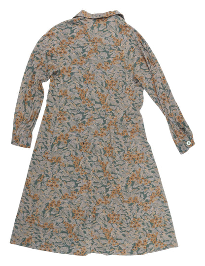 Deas Club Women's Floral Green Shirt Dress, Size 20