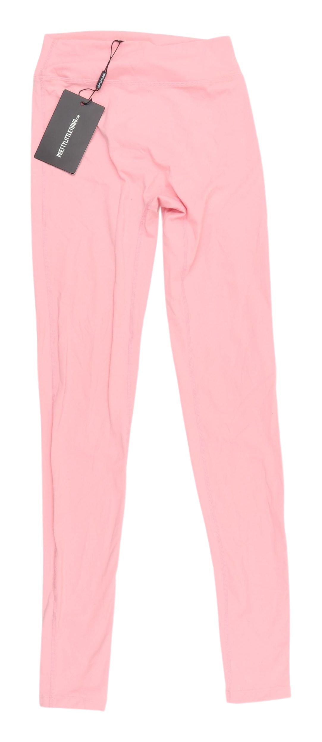 PrettyLittleThing Pink Ankle Leggings UK 6 Activewear