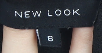 New Look Women's Black Off Shoulder Top Size 10