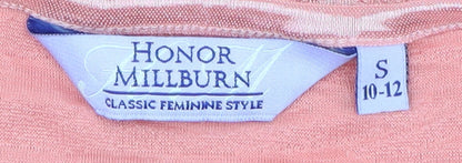 Womens UK Size 10 Honor Millburn Pink Basic T-Shirt
