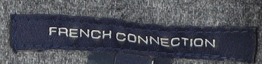 French Connection Women's Grey Sheath Dress 4 Cap Sleeve