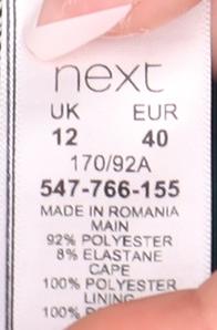 Next Women's Green Cape Sleeve Dress, Size 12