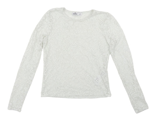 Womens UK Size S Hollister White  Blouse