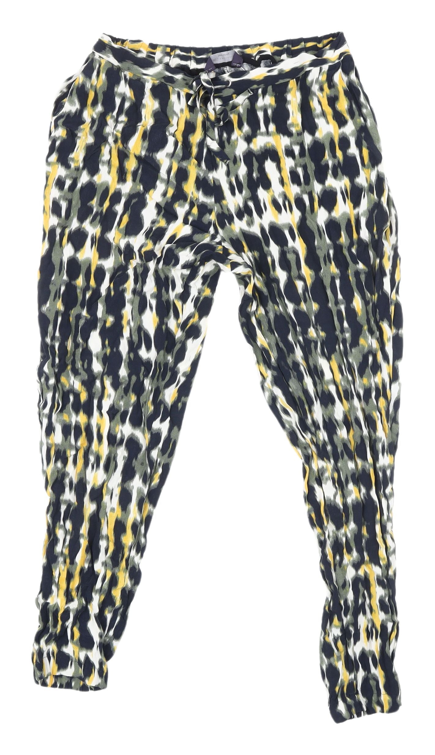 Womens UK Size 12 Marks and Spencer Relaxed Fit Jogger Multicoloured Trousers