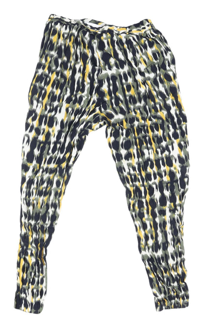 Womens UK Size 12 Marks and Spencer Relaxed Fit Jogger Multicoloured Trousers