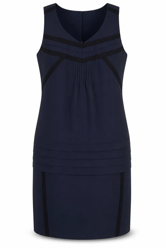 Front view of Mexx Women's Blue Sleeveless Dress UK 10
